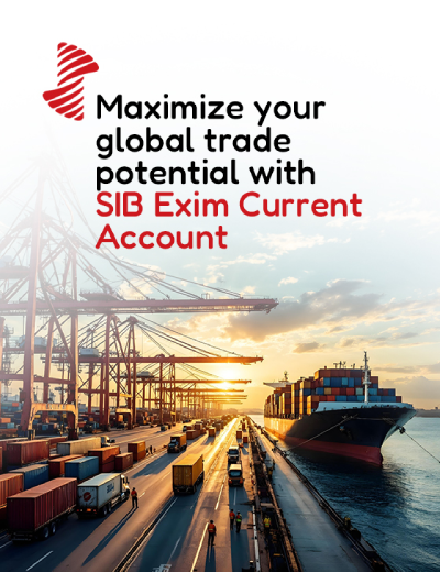 SIB EXIM Current Accounts mobile banner