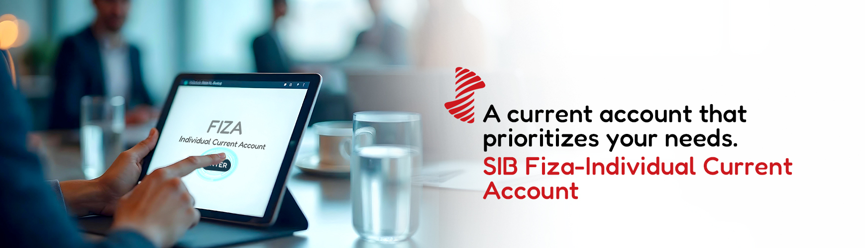 Fiza Individual Current Account  desktop banner