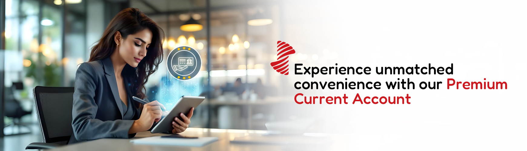 Premium Current Accounts  desktop banner