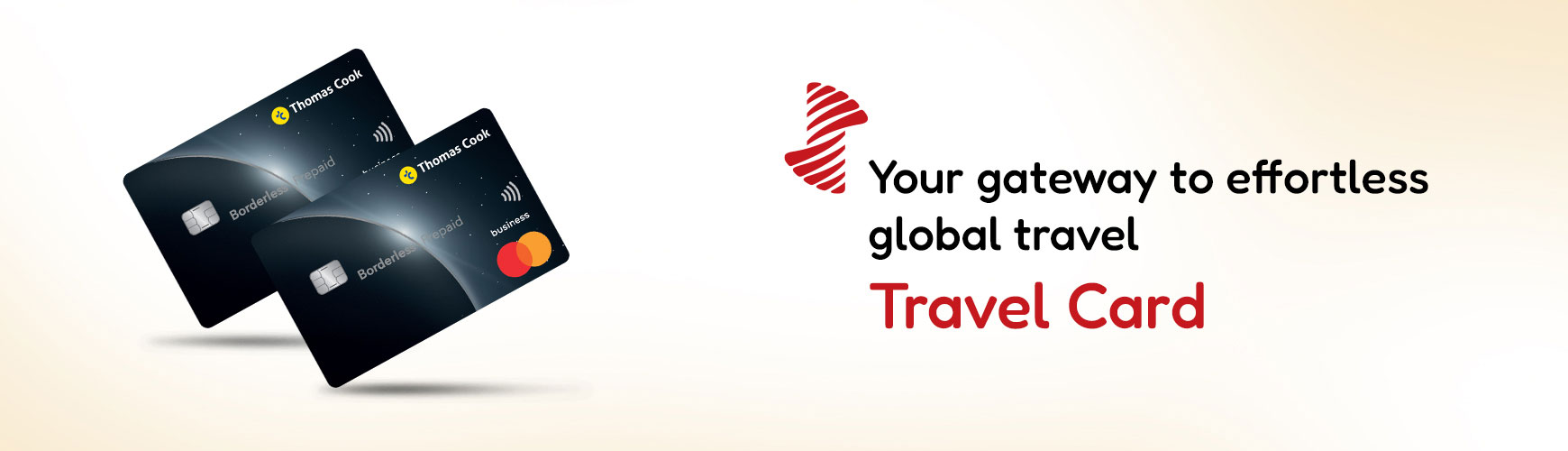 Thomas Cook Travel Card desk banner